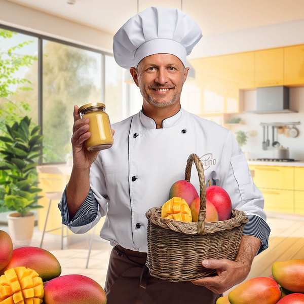 Nustino – Jordnötssmör i pulverform – Mango (utan tillsatt socker) 400 g