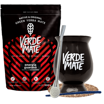 Startpaket Bombilla Mate Kopp + mate-te Verde