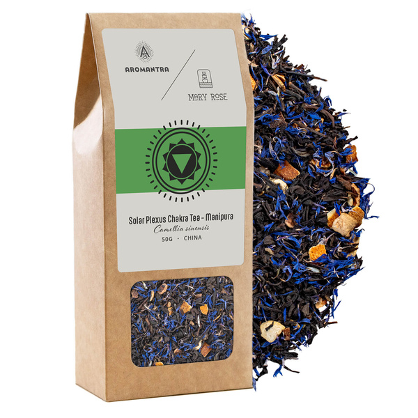 Presentset för Solar Plexus-chakrat (Manipura): chakra-te + rökelse + ljus