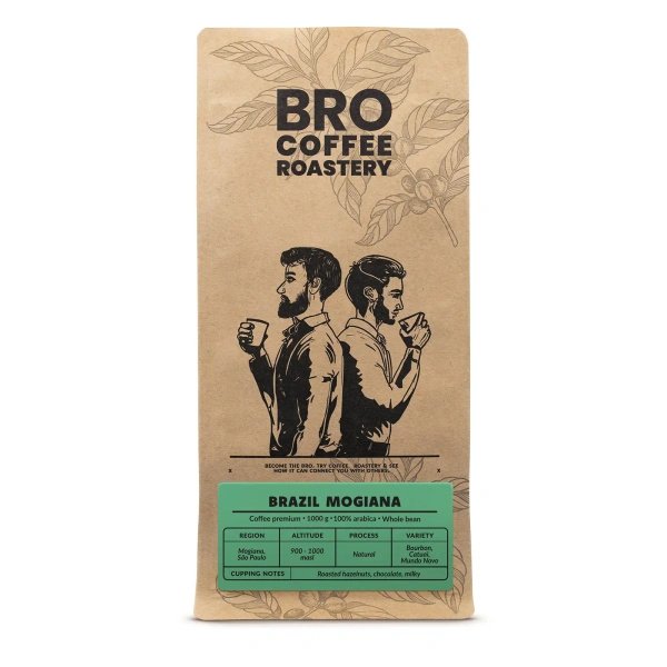 Bro Coffee Roastery – Hela bönor kaffe Brazil Mogiana Premium 1 kg