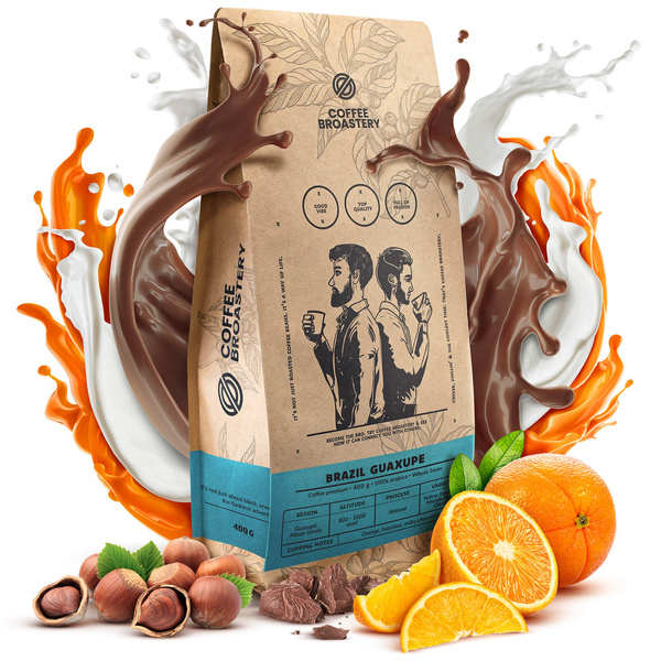 Bro Coffee Roastery - Hela bönor kaffe Brazil Guaxupe Premium 400 g