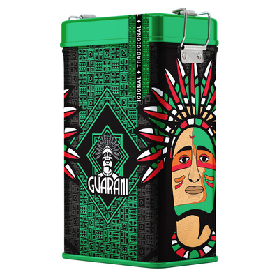 Yerbera – Metallburk + Guarani Elaborada con Palo Tradicional 0,5 kg