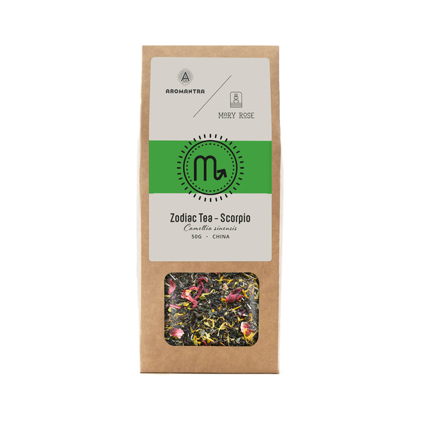 Aromantra x Mary Rose – Zodiaken Te – Skorpionen (svart te) 50 g