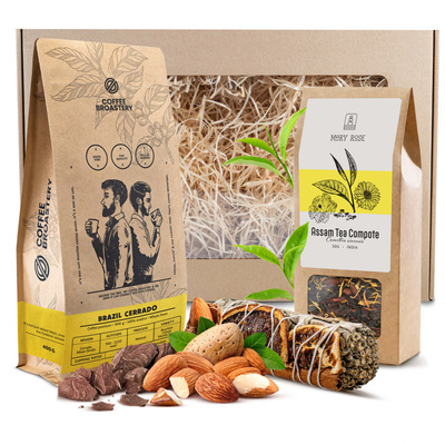Presentpaket Kaffe Coffee Broastery + Te + Vit Salvia Rökelse