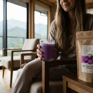 Set med färgglada matcha: Pink Matcha + Purple Matcha