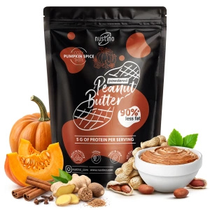 Nustino – Jordnötssmör i pulverform – Pumpkin Spice (utan tillsatt socker) 400 g
