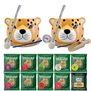 Yerba Mate Set Kopp Bombilla 10x50g