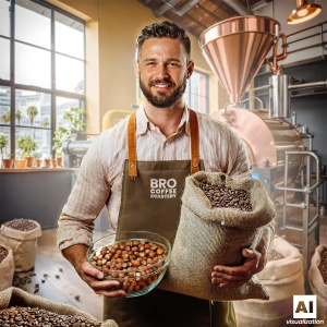 Bro Coffee Roastery – Hela bönor kaffe Brazil Samba Premium 1 kg