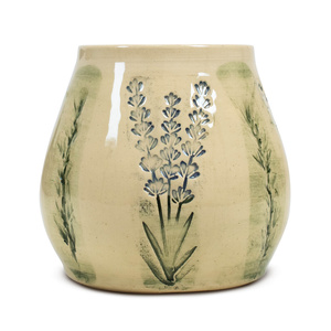 Keramisk kalebass Flora Green 300 ml – Crater-serien