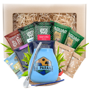 Yerba Mate Presentpaket 10x50g 500g Kalebass + Bombilla