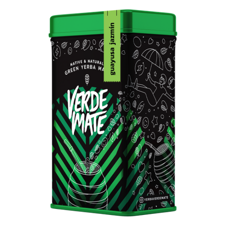 Yerbera – Metallburk + Verde Mate Green Guayusa Jazmín 0,5 kg