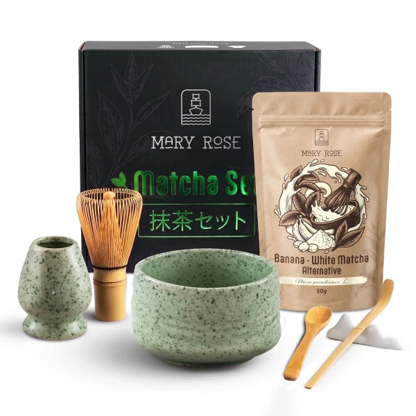 Presentset för att tillreda White Matcha