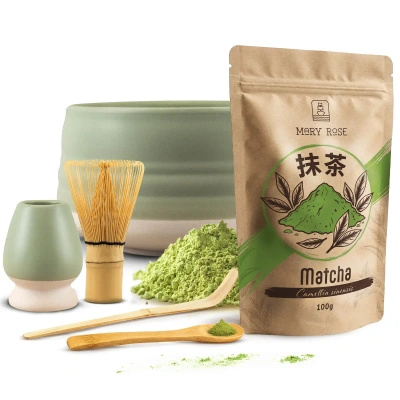 Set för bryggning av Matcha te