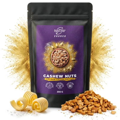 Nustino Crunch – Rostade cashewnötter – Golden Salted Butter 200 g