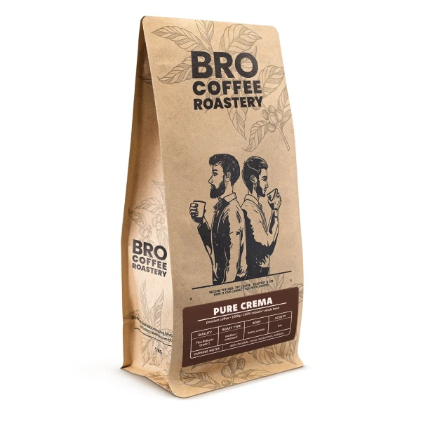 Bro Coffee Roastery – Hela bönor kaffe Pure Crema 1 kg