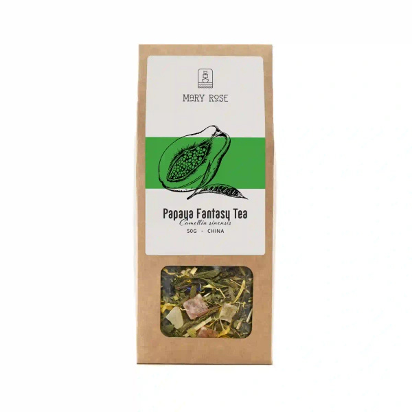 Mary Rose - Papaya Fantasy Grönt Te - 50g