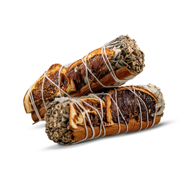 Vit Salvia med kanel och apelsin – Rökelse 20-30 g (bunt)