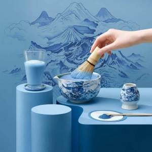 Ceremoniellt set för att tillreda matcha-te: japansk ekologisk matcha 30g + tillbehör