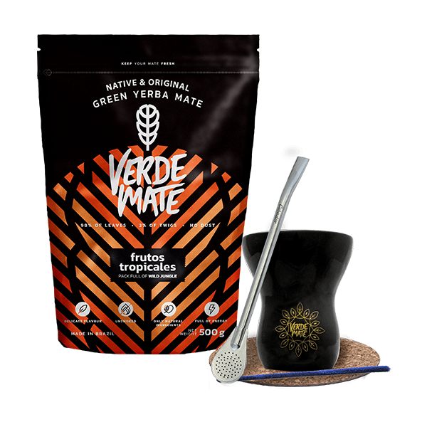 Starter set Bombilla Mate Cup + mate tea Verde