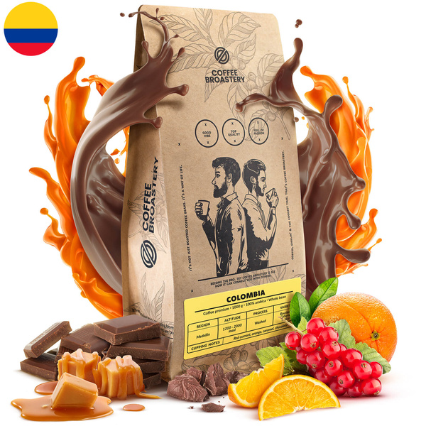 Bro Coffee Roastery - Hela bönor kaffe Colombia Medellin Premium 1 kg