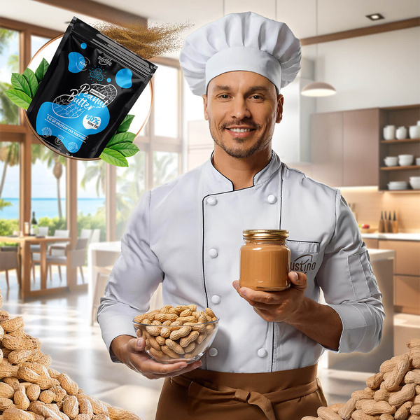 Nustino – Jordnötssmör i pulverform – Pure 400 g