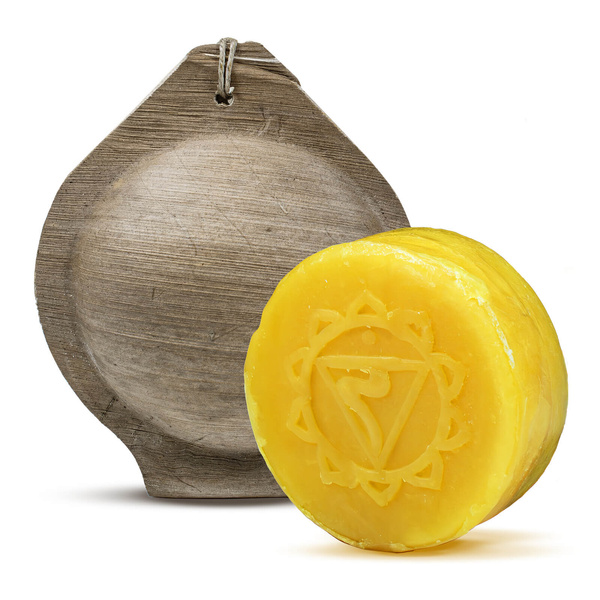 Presentset för Solar Plexus-chakrat (Manipura): chakra-te + rökelse + ljus