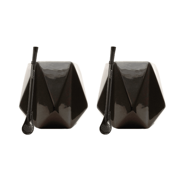 Tillbehörssats för Yerba Mate: 2x Kalebass + 2x Bombilla