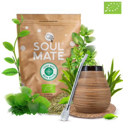 Yerba Mate Set Soul Mate 500g 0,5kg Kalebass + Bombilla