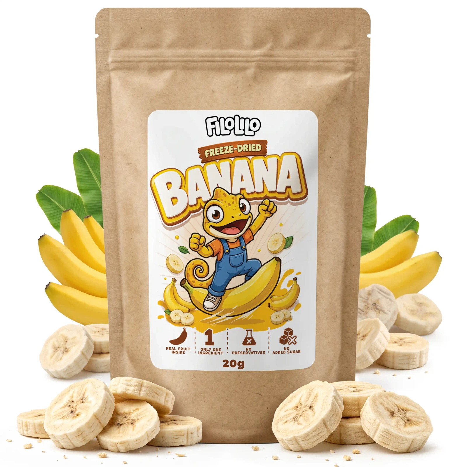 FiloLilo frystorkad banan