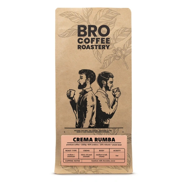 Bro Coffee Roastery – Hela bönor kaffe Crema Rumba 1 kg