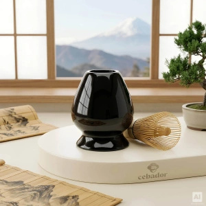 Presentset: japansk ceremoniell matcha + matchawan + bambutillbehör