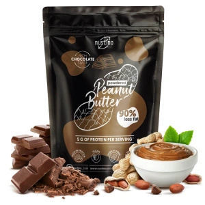 Nustino – Jordnötssmör i pulverform – Chocolate (utan tillsatt socker) 400 g