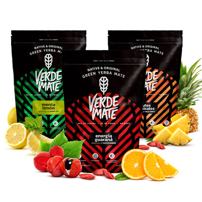 Yerba Mate Set Verde Mate Fruktig 3x400g