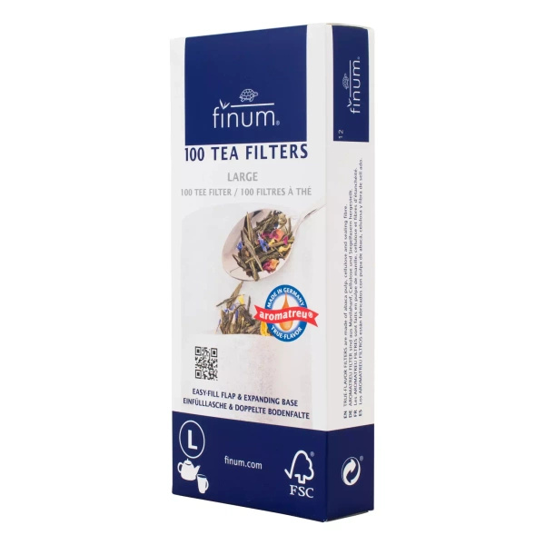 Tefilter av papper – storlek L (100 st)