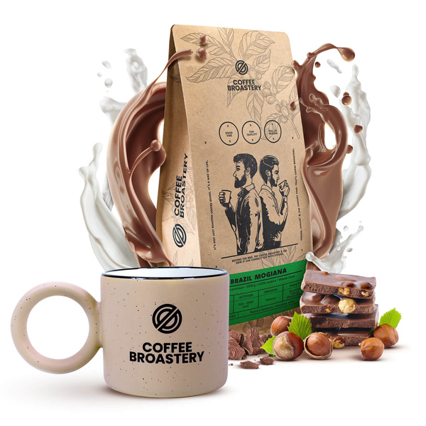 Coffee Broastery set: Brazil Mogiana kaffe + mugg