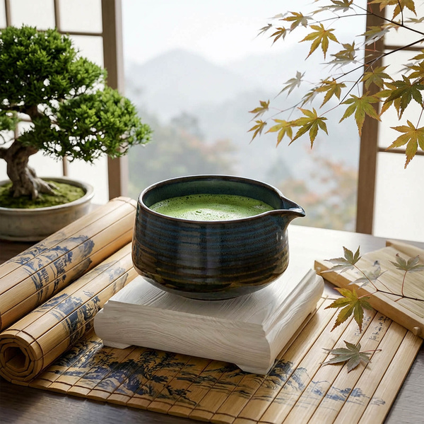 Matchawan – Matcha–skål i keramik med pip – Ame