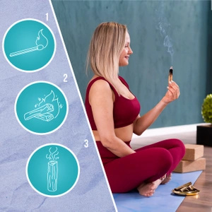 2x Rengöringskit för vit salvia+Palo Santo