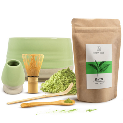 Set för bryggning av Matcha te