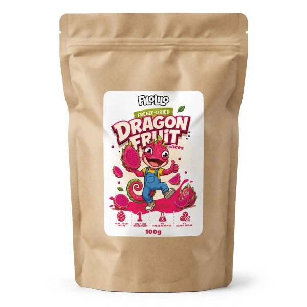FiloLilo – Frystorkad drakfrukt (skivor) 100 g