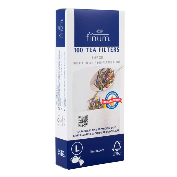 Tefilter av papper – storlek L (100 st)