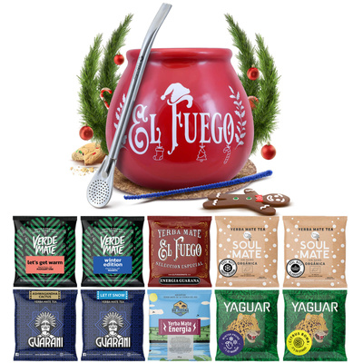 Yerba Mate Vinterset 10x50g Kalebass + Bombilla