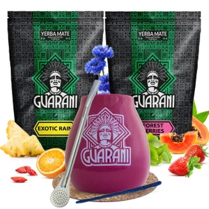 Yerba Mate Guarani-frukt Kalebassortiment 2x500g