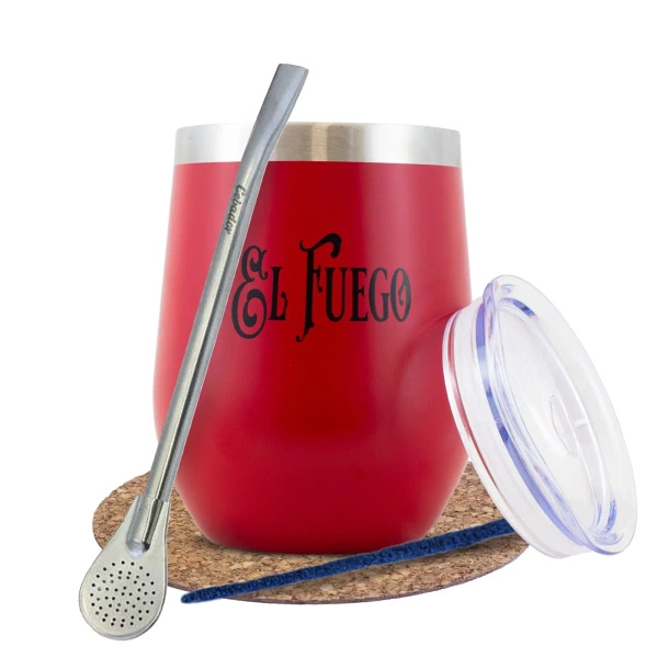 Röd TERMOLID på väg mot El Fuego yerba mate