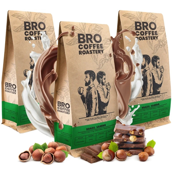Set Bro Coffee Roastery Brazil Samba 3x1kg (3kg)