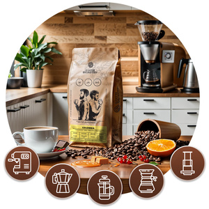 Bro Coffee Roastery - Hela bönor kaffe Colombia Medellin Premium 400 g