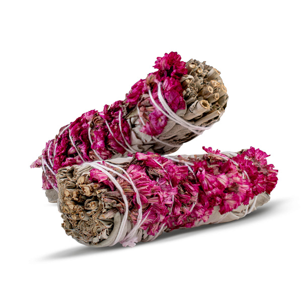 Vit Salvia med rosa Sinuata – Rökelse 20-30 g (bunt)