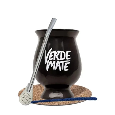 Startset Mate-kopp/-kurv + Bombilla 19cm Yerba Mate