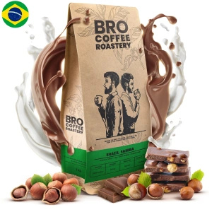 Bro Coffee Roastery – Hela bönor kaffe Brazil Samba Premium 1 kg