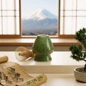 Presentset: japanskt premiummatcha + matchawan + bambutillbehör