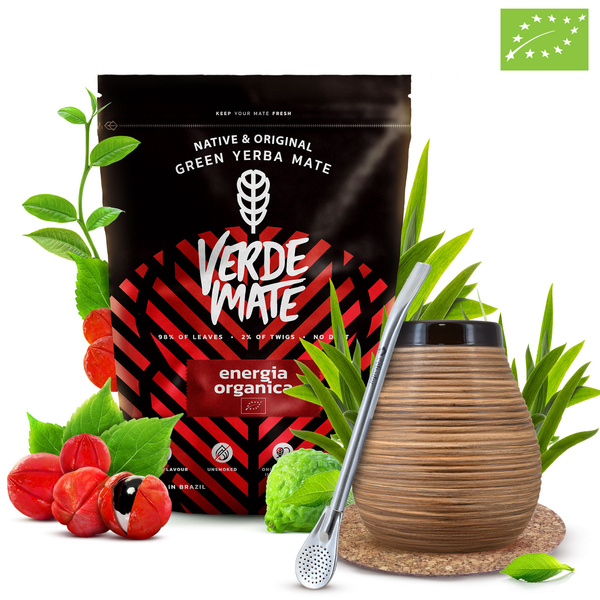 Yerba Mate Set Verde Mate 400g 0,4kg Kalebass + Bombilla